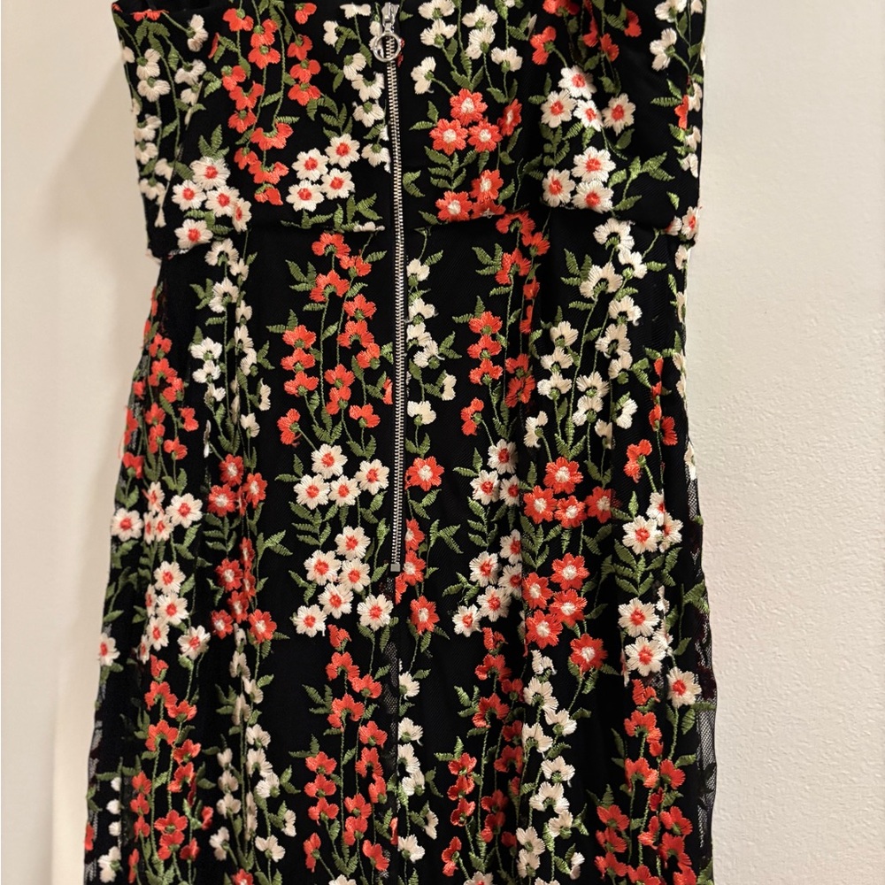 Allen Schwartz Rita Embroidered Bustier Dress Floral - Picture 4 of 6